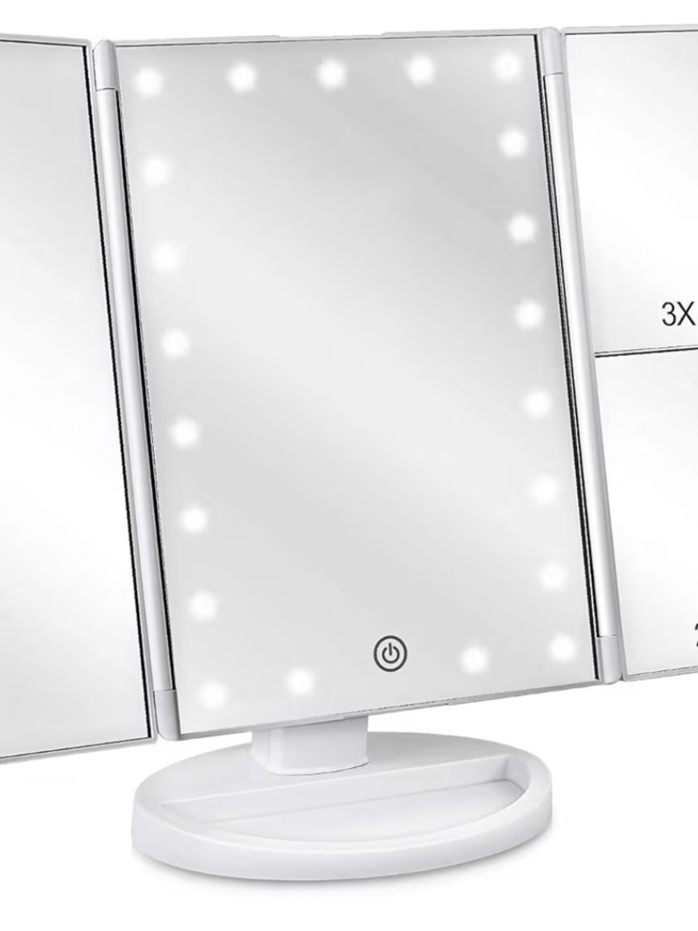 LED Lighted Vanity Mirror - White